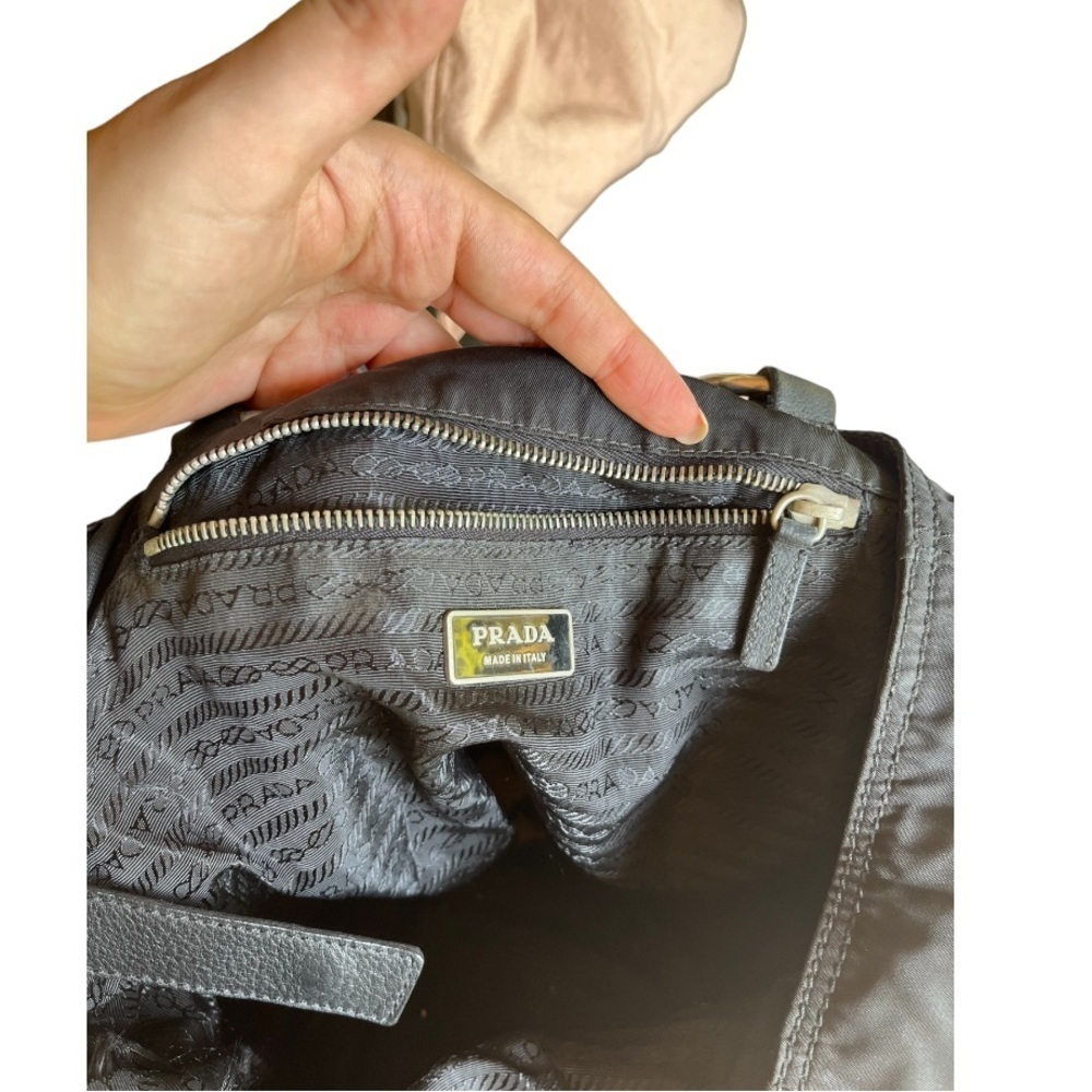 PRADA Nylon and Leather bag Black - Picture 8 of 10